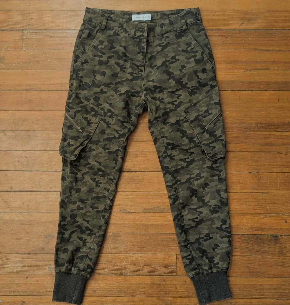 James Jeans Deep Army Camo Boyfriend Cargo Pants